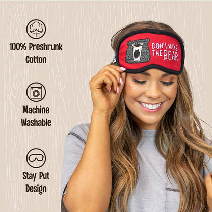 Lazy One Women's Cotton Face Mask for Sleep, Washable Sleeping Mask for Adults