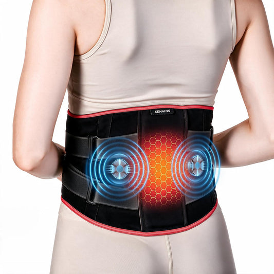 F&G Cordless Heating Pad for Back Pain Relief, 10000mAh,3 Heat 5 Vibration