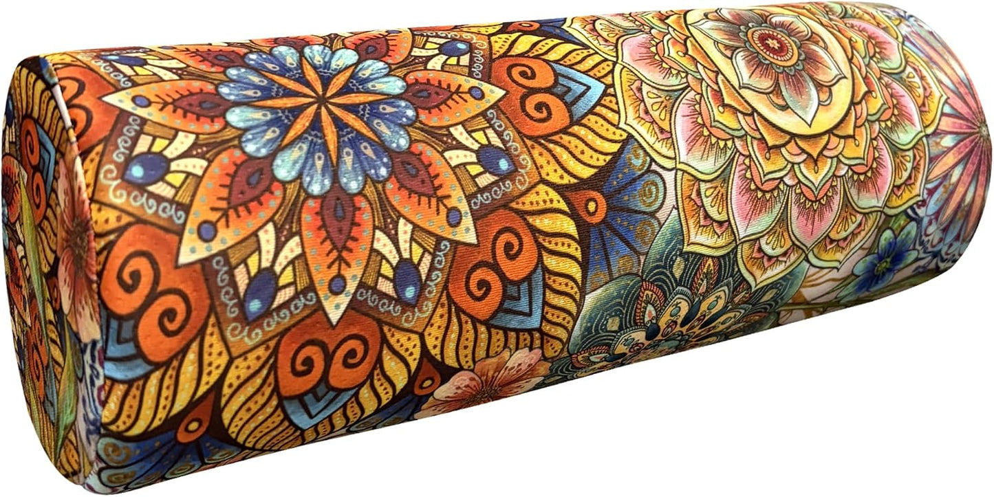 Neck Roll Pillow for Sleeping,Ergonomic Cylinder Tube Pillows for Cervical Spine and Neck Support,Versatile Roll Pillow for Bed,Office,and Travel,Memory Foam Bolster with Washable Cover