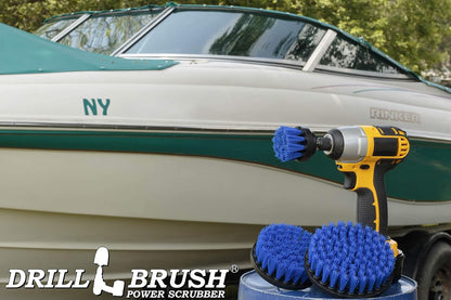 Ultra Stiff Drill Powered Cleaning Brush Set - BBQ Grill Brush - No Wires | Heavy Duty Industrial Stripping - Cordless Drill Power Scrubber Grill Brush for Household Cleaning Supplies - Rust Remover