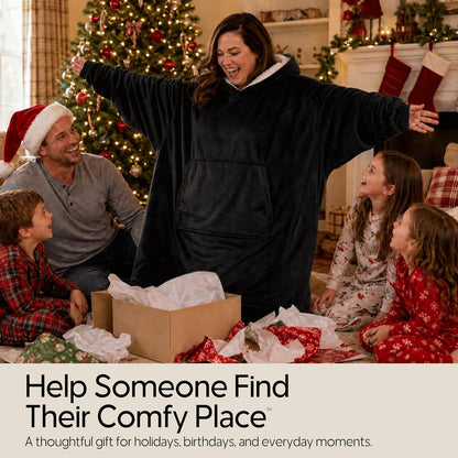 THE COMFY Original | Shark Tank | Patented | Sherpa Wearable Blanket Hoodie