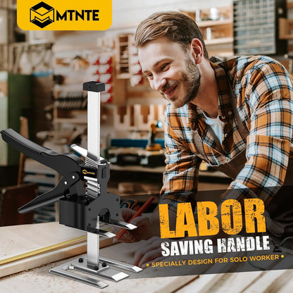 Labor Saving Arm, 2 Pack Furniture Jack Lifter Tool, Black&Yellow | Drywall Lift for Bed Wall Tile Locator & Door Panel; Multi-Function Height Adjustment, Lift Range up to 6.7lbs.