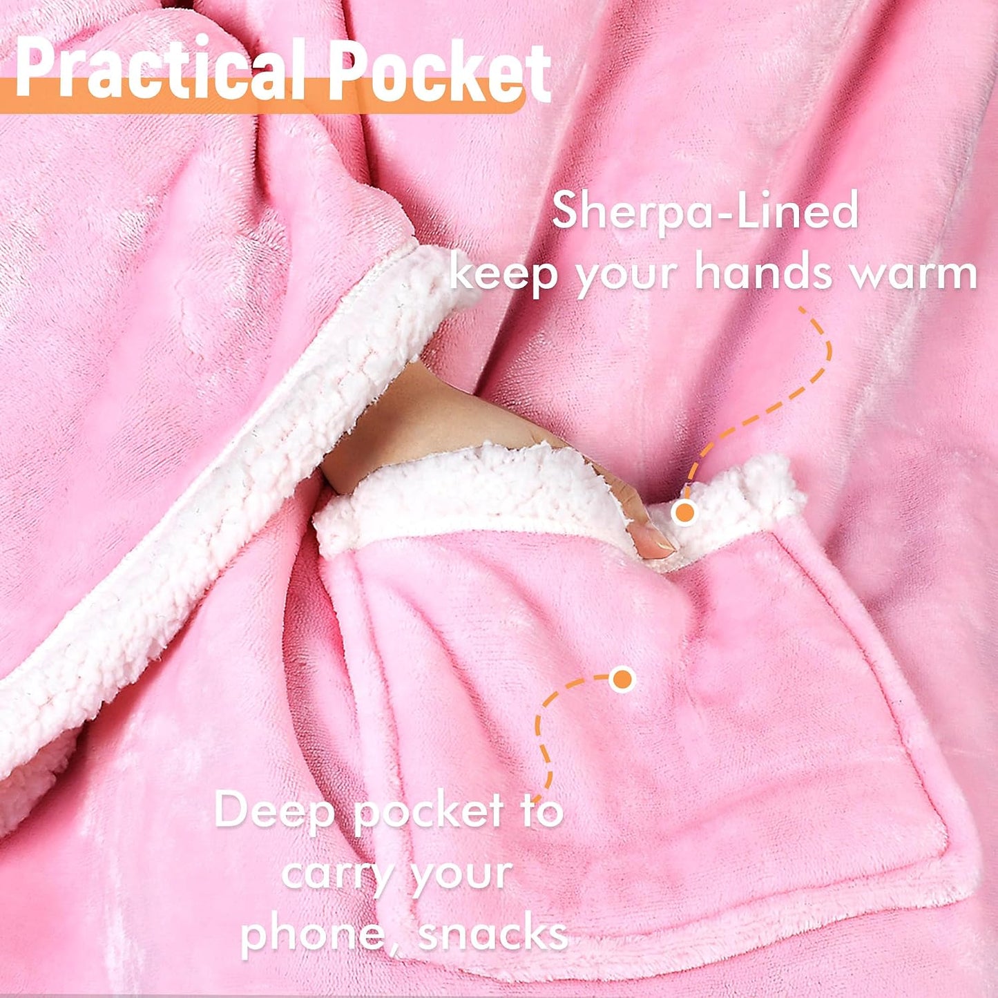 Catalonia Wearable Blanket with Sleeves & Foot Pocket for Adults | Soft Fleece Throw Wrap with Hands-Free Comfort, Perfect for Reading, TV Time & Relaxing, Christmas Gift for Women & Men