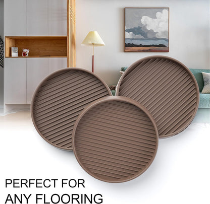 Non Slip Furniture Pads for Hardwood Floors -8 Pcs 3” Furniture Coasters Cups, Anti Skid Furniture Grippers Rubber Feet, Floor Protectors for Furniture Bed Couch Stoppers