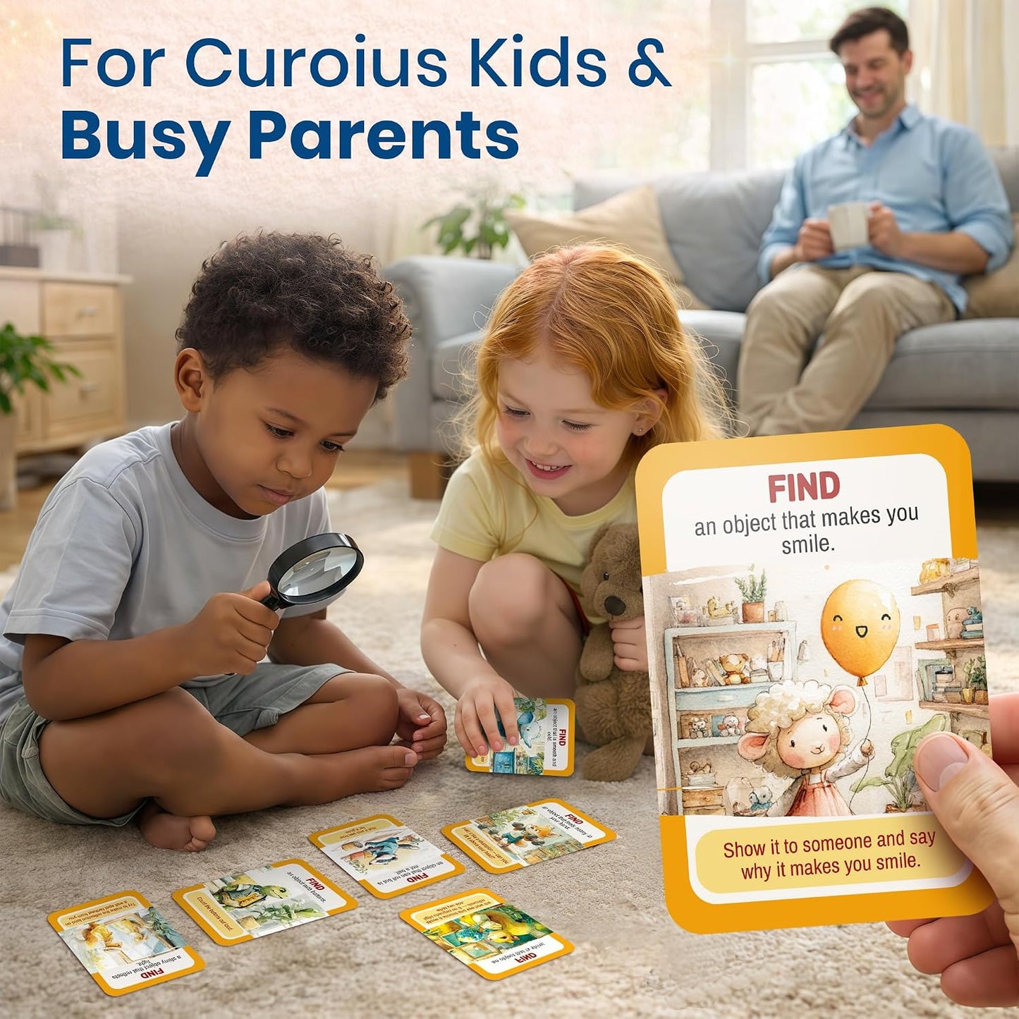 Active Movement Game for Kids Ages 4–8 - Educational Card Game | Animal-Themed Card Set with 50 Movement Tasks for Indoor and Outdoor Brain Breaks, Home and Classroom Activities
