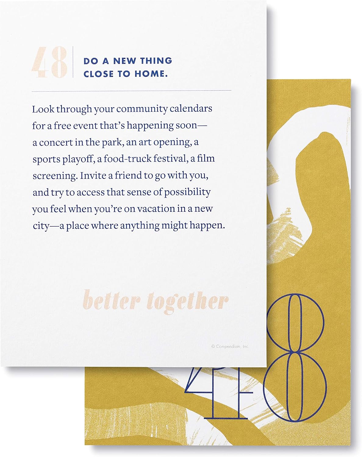 Compendium Better Together: 52 Activities to Spark Connection—An Activity Card Set