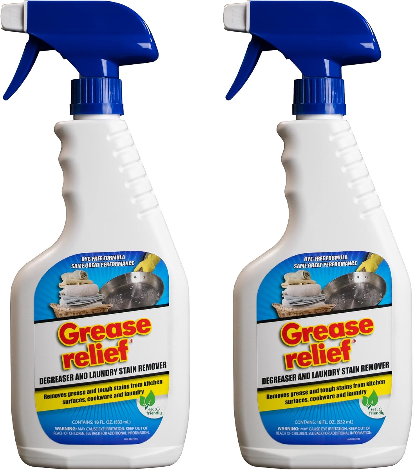 Degreaser and Laundry Stain Remover (18 Oz.) - Heavy Duty Kitchen Cleaner Spray/Non Toxic Formula/All Purpose Degreaser for Stove Top, Oven, Grill, Car, Soil & Cloth Stains (524919)