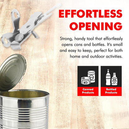 Chef Craft Select Can Opener with Tapper, 6.5 inches in length, Nickle Plated