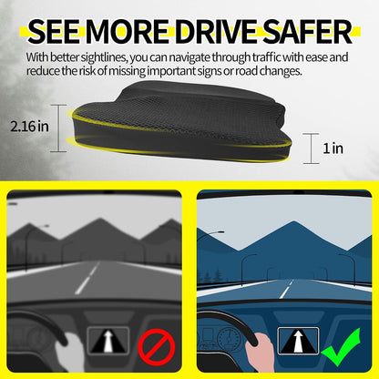 Car Seat Cushion - Comfort Memory Foam Seat Cushion for Car Seat Driver, Tailbone (Coccyx) Pain Relief, Car Seat Cushions for Driving (Gray)