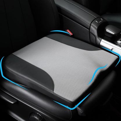 Allaboutsla Car Seat Cushion with Lumbar Support Pillow, Car Back Support | L-Shaped Ergonomic Memory Foam Seat Cushion, Car Seat Cushions for Driving, Driver Cushion and Back Support for Car, B&G