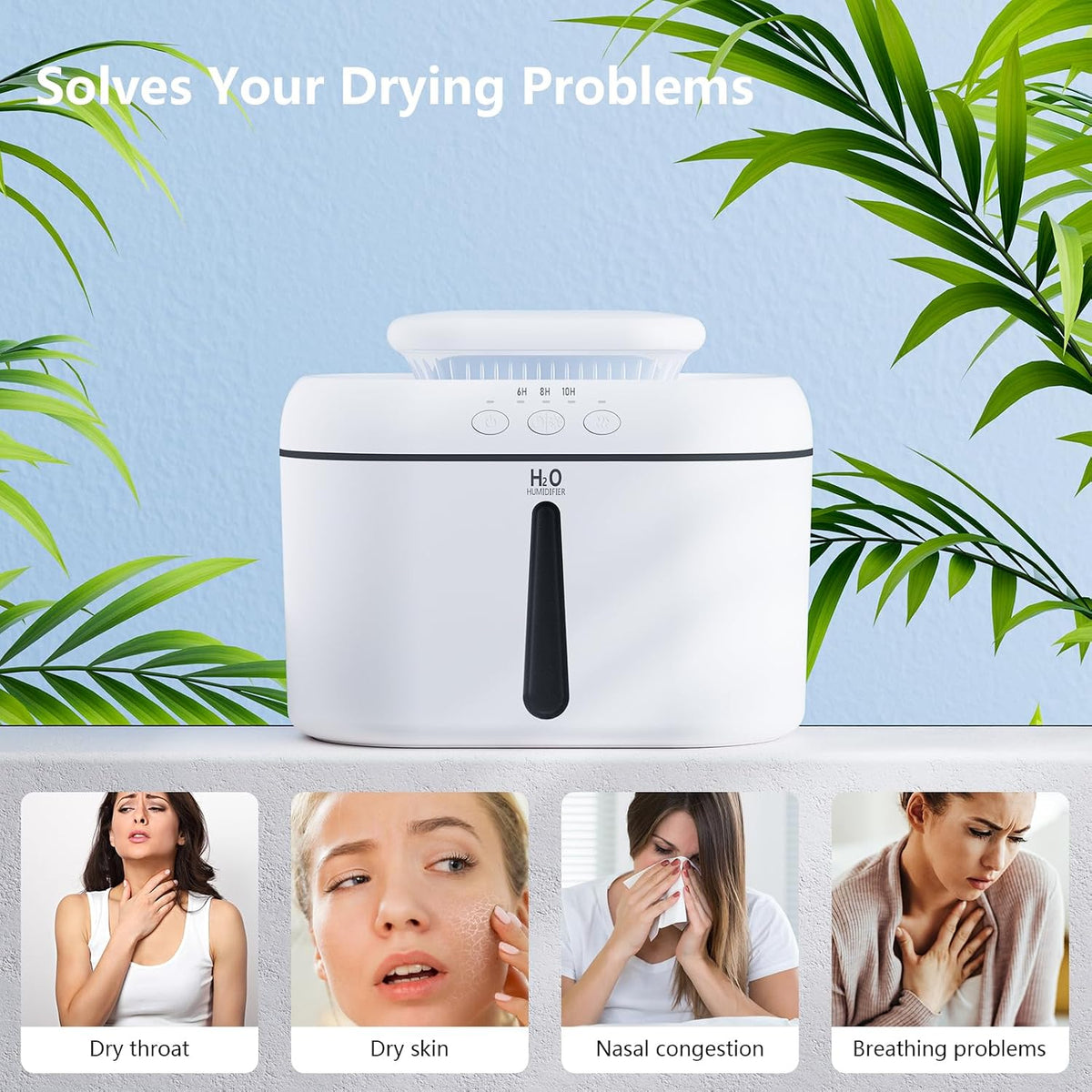 SZO Plant Humidifier Indoor, 2.5L Humidifiers for Bedroom