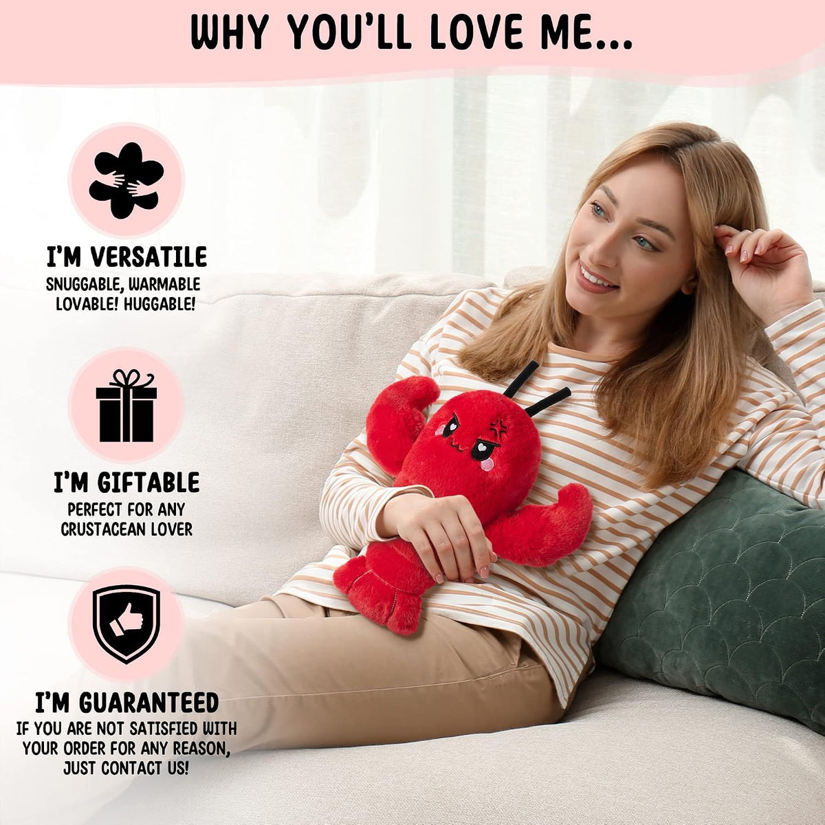 Axolotl Unscented 2Lbs Heating Pad for Neck Shoulders and Back Wrap Microwavable, Heatable 22.5" Cute Warm Stuffed Animals Neck Warmer - Axolotl Gifts for Women Girls and Kids