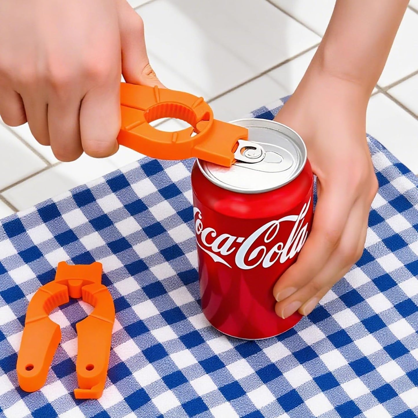 KTOJOY Can and Bottle Opener Multi Function, 3 Pack Plastic Bottle Opener for Arthritic Hands, Seniors and Weak Hands, Easy Grip Jar Lid Opener for Kitchen, Camping (Blue, Orange, White)