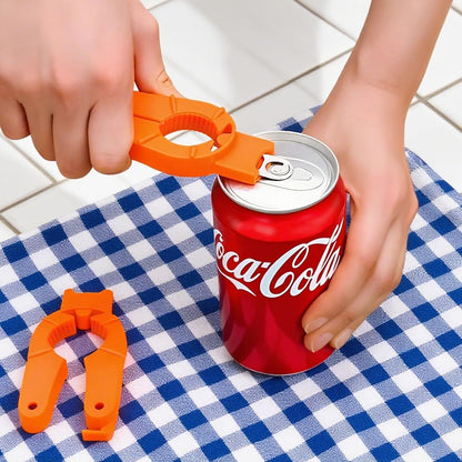 KTOJOY Can and Bottle Opener Multi Function, 3 Pack Plastic Bottle Opener for Arthritic Hands, Seniors and Weak Hands, Easy Grip Jar Lid Opener for Kitchen, Camping (Blue, Orange, White)