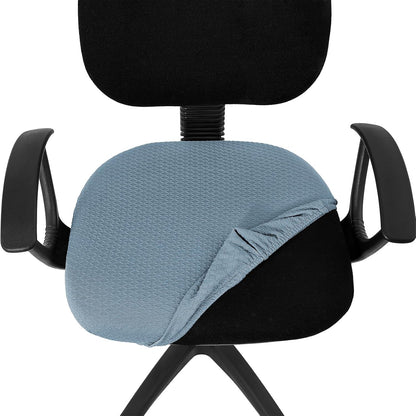 Smiry Office Computer Chair Armrest Covers, 2PCs Anti-dust Arm Rest Pad | Removable Washable Desk Chair Arm Pad Covers, Grey