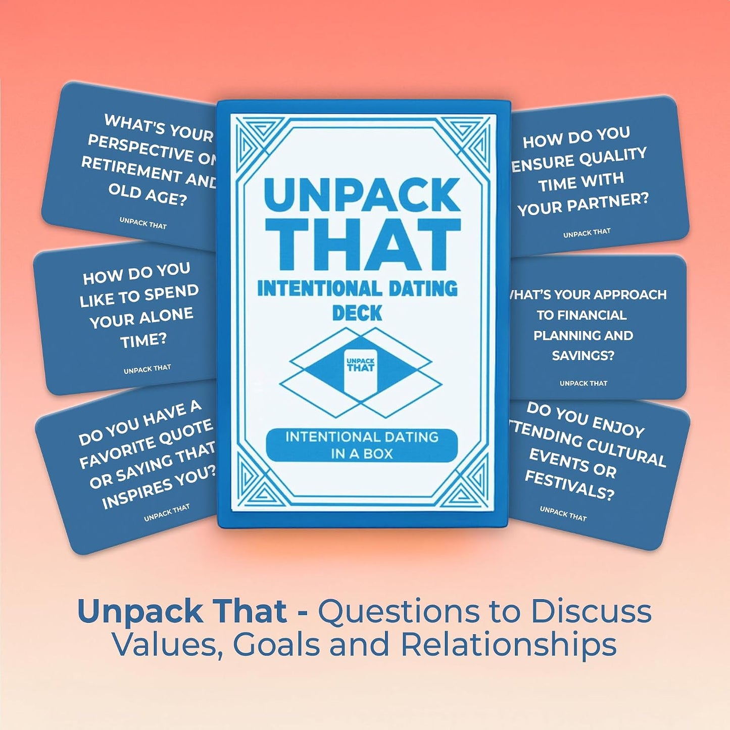 UNPACK THAT Self-Exploration Card Deck Personal Growth Cards - 100 Deep Questions for Self-Discovery, Mindfulness & Emotional Healing | Journal Prompt, for Her