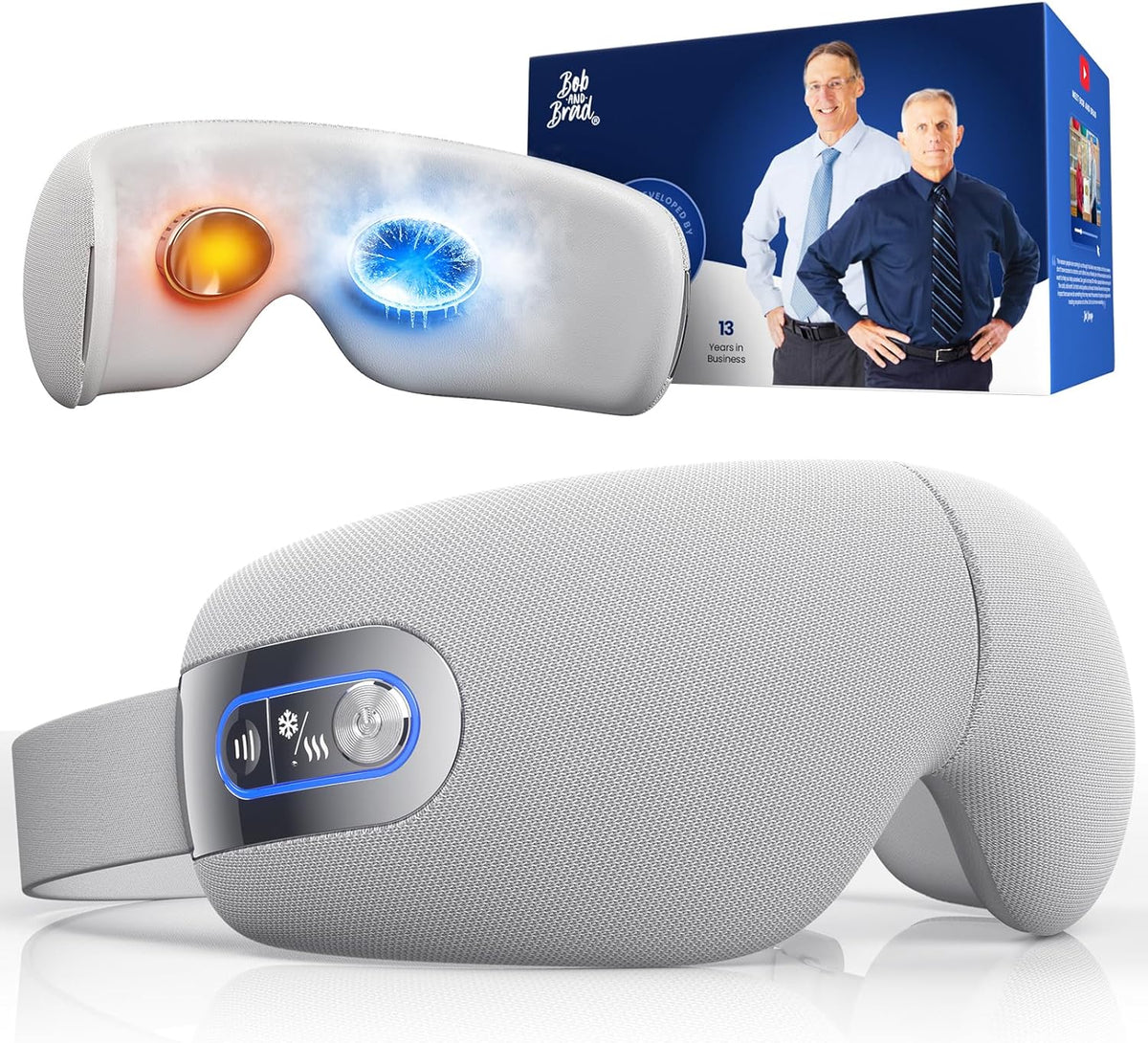 BOB AND BRAD EYEFLOW Eye Massager with Chip Cooling&Heat, FSA Eligible&HSA