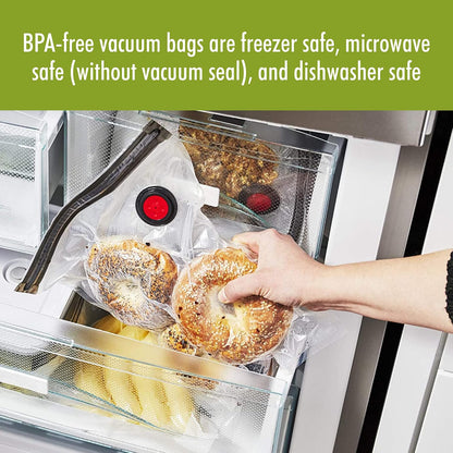 For food to stay fresh up to 5X longer, pump required (not included).