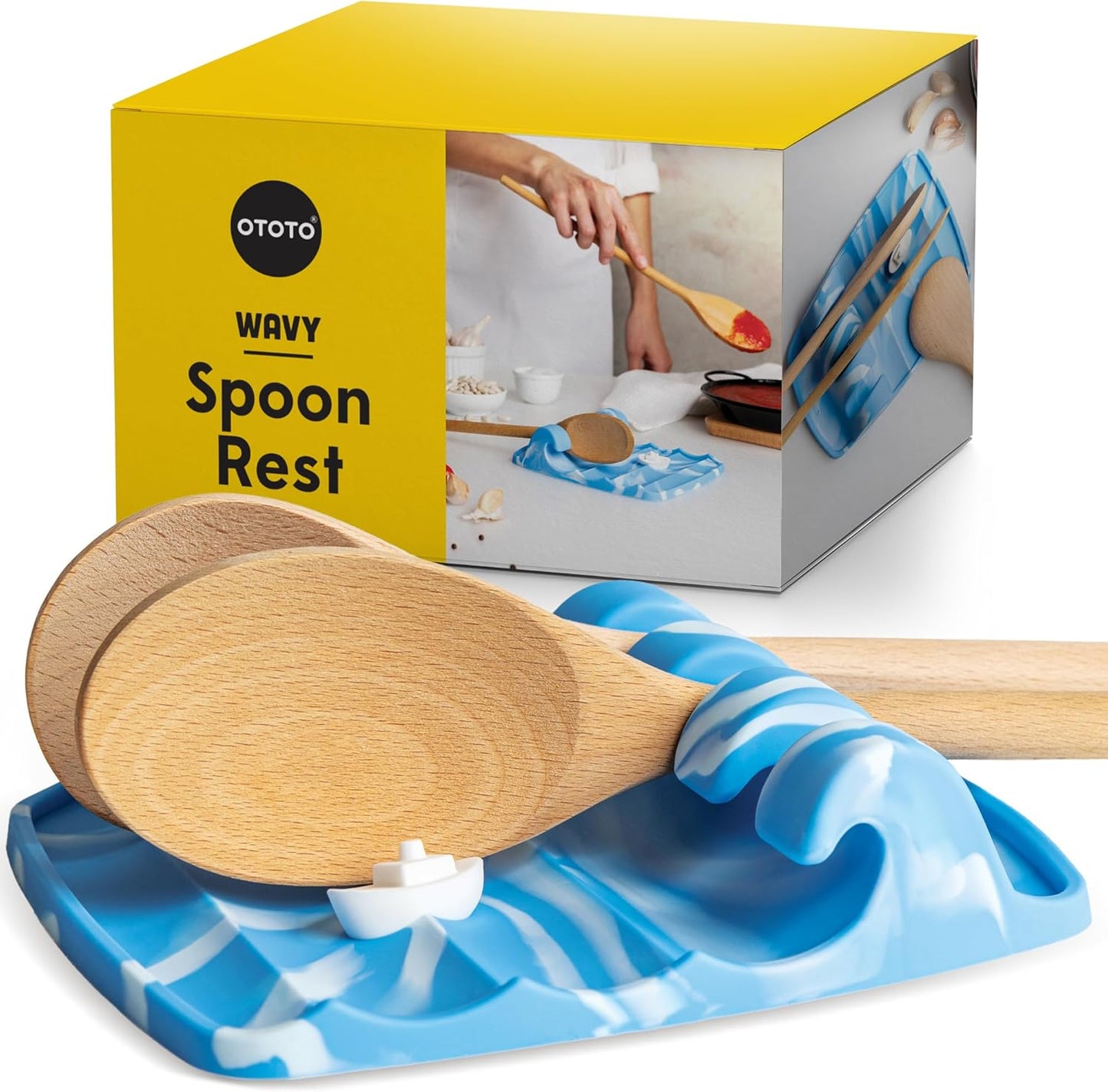 Funny Spoon Holder by OTOTO - Spoon Rest for Stove Top - Cooking Gadgets, Cooking Gifts, Cool Kitchen Gadgets, Cool Gifts, Cute Kitchen Accessories