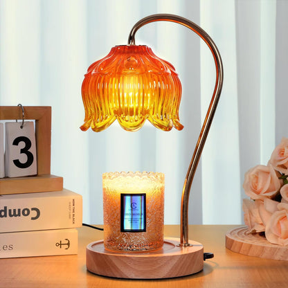 Flower Candle Warmer Lamp with Timer & Dimmer