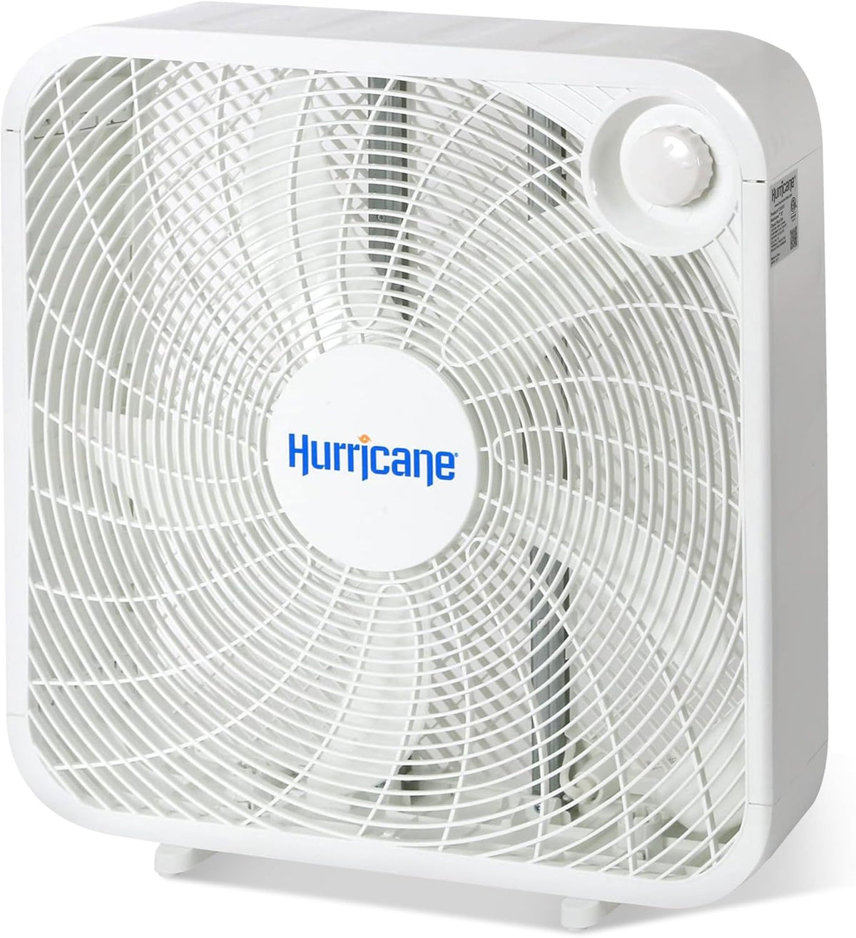 Hurricane Classic Floor Box Fan with 3 Speed Settings, Black - 20in