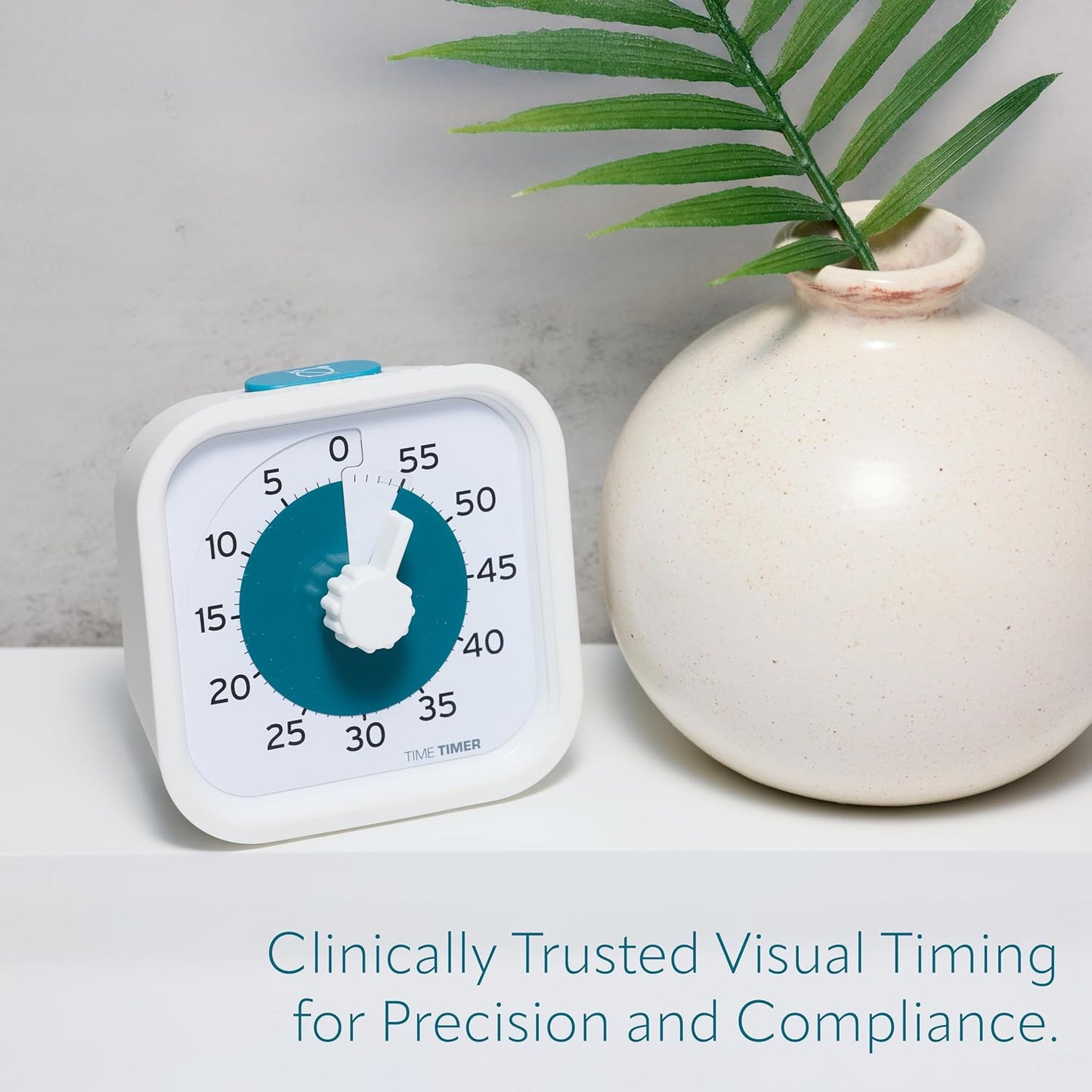 Time Timer® Personal 60-Minute Visual Countdown Timer – Large Numbers, Easy-Turn Knob, Adjustable Alert for Focus, Routines & Daily Time Management
