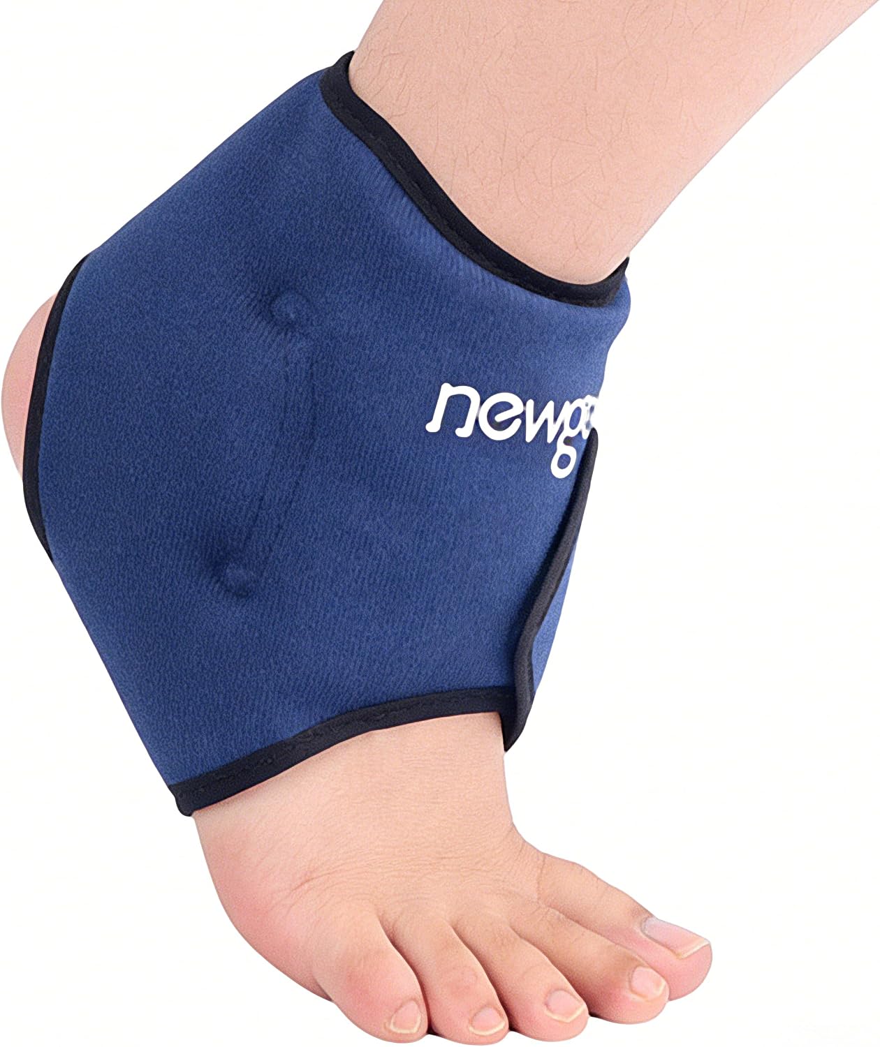 NEWGO Ankle Ice Pack – Adjustable Brace for Plantar Fasciitis & Swelling | Reusable Hot/cold Packs, Adjustable Brace Fits Men & Women, Supports Up to 75kg, Soothes Heel Spur, Achilles Tendonitis