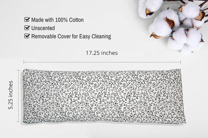 Microwavable Corn Filled Heating Pad and Cold Pack/Washable 100% Cotton Cover (Cross Hatch - Mint, 7.5in W x 11in L)