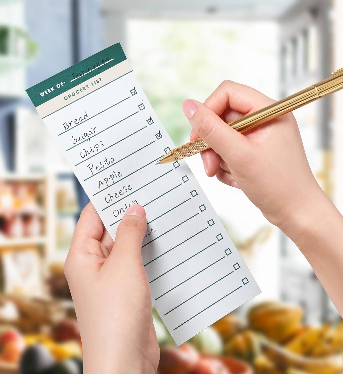 Weekly Magnetic Meal Planner & Tear Off Grocery List - 7 x 10 Inch Menu Planner Notepad for Fridge - Grocery Shopping List Notepad –Dinner List for Refrigerator - (Large Planner with 60 Sheets - 7 x