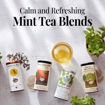 The Republic of Tea Orange Ginger Mint Herbal Tea, Caffeine Free