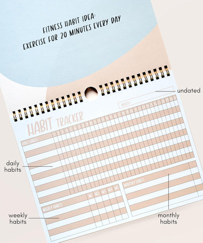 Lamare Habit Tracker Calendar 2026 – Premium Daily Habit Tracker Journal
