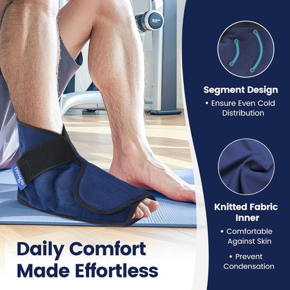 NEWGO Ice Pack for Foot Injuries Recovery, Blue