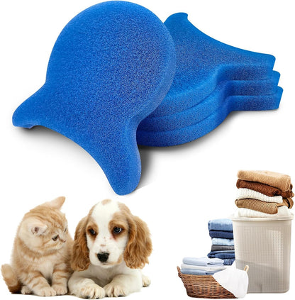 Pet Hair Remover for Laundry, Reusable Dog Hair Remover for Laundry, Lint & Hair Catcher for Clothes, for Washing Machines, Dryers, Bedding and Clothing 4 PCS
