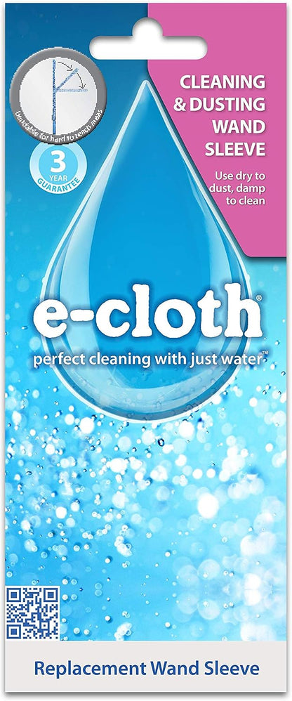 E-Cloth Cleaning & Dusting Wand, Reusable Duster - Blue, 1 Pack | Long Hand Dusters for Cleaning, Washable, Cleans Dust & Pet Hair, Flexible Foam for Hard-to-Reach Ceiling Fan Blades