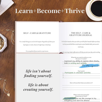Self Care Guided Journal for Women，Gratitude Journal & ADHD Planner A5Beige | ADHD Planner, Mental Health & Anxiety Guided Journal for Women, Better Everyday