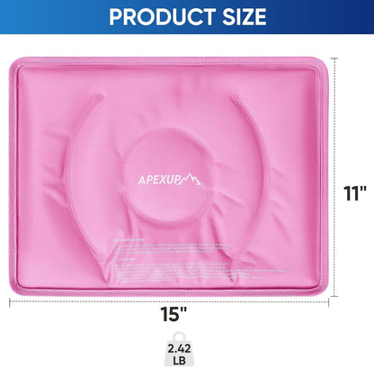 APEXUP Gel Ice Packs for Injuries Reusable, Flexible Double Sided Cold Packs for Injuries, Ice Pack for Knee, Shoulder, Back, Hip, Leg, Arm (Blue, 11.5"x7.5", 1PK)
