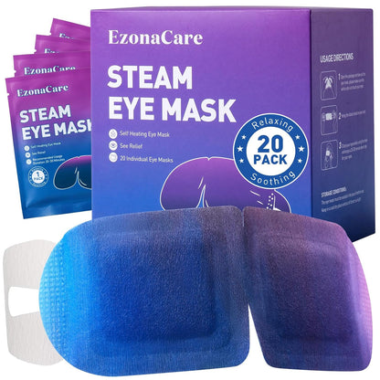 45-Min Self-Heating Steam Eye Masks for Dry Eyes & Stye 20 Pack