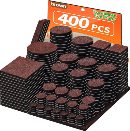 Felt Furniture Pads 300 Pieces, Furniture Pads for Hardwood Floors Black | Self-adhesive felt pads prevent scratches and noise, ideal for chair legs, suitable for hardwood floors and indoor furniture