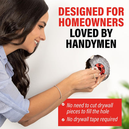 Innovative Drywall Repair Kit - 2 inches plus Hole Patch, Spackle Wall Repair, Drywall Patch Filler for Easy Wall Fixes - No Dry Wall or Tape needed