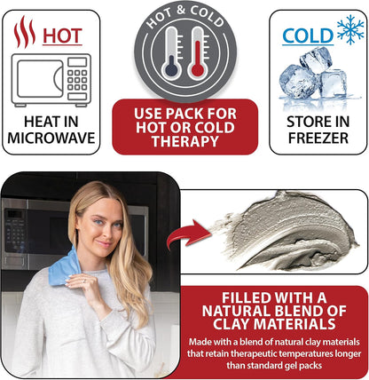 Reusable Hot & Cold Therapy Pack for Knee Back & Shoulder Pain-Trisectional