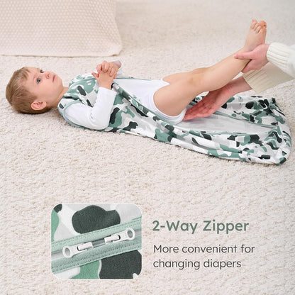 Yoofoss Baby Sleep Sack 0-6 Months Wearable Blanket for Babies 100% Organic Cotton 2-Way Zipper TOG 0.5 Toddler Sleeping Sack 3 Pack, Sleep Sacks