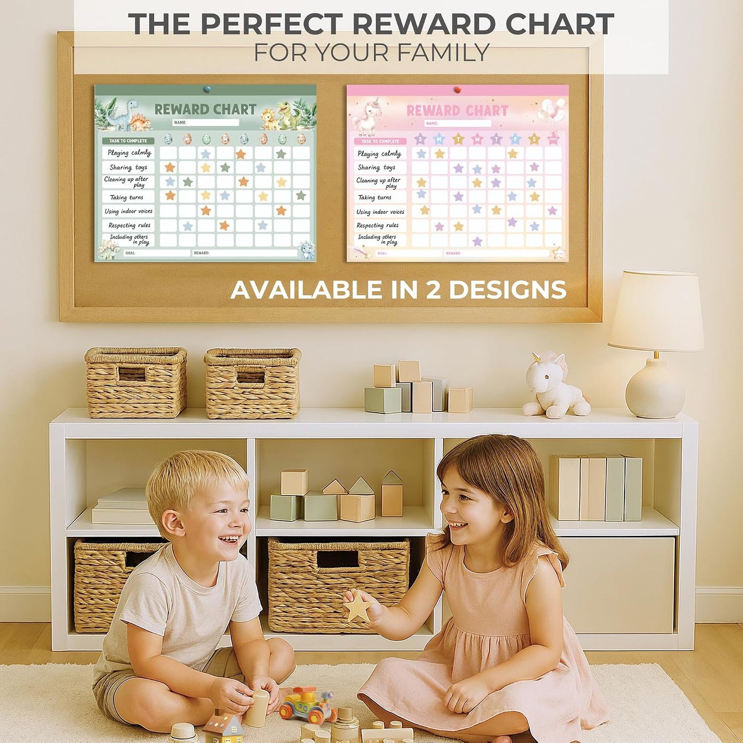 ZICOTO Fun Magnetic Reward Chart for Kids - Unicorn Chore Chart for Girls | Motivational Behavior and Responsibility Tracker with Stickers Encourages Good Habits at Home - Creates a Fun Daily Routine