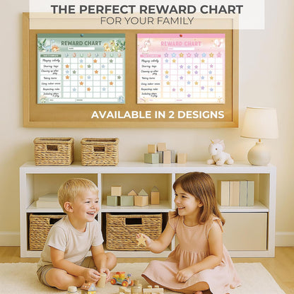 ZICOTO Fun Magnetic Reward Chart for Kids - Unicorn Chore Chart for Girls | Motivational Behavior and Responsibility Tracker with Stickers Encourages Good Habits at Home - Creates a Fun Daily Routine