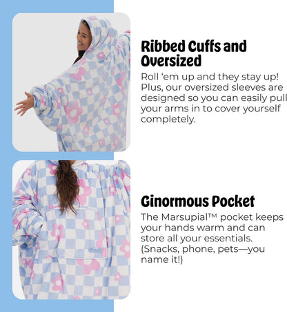 THE COMFY Original | Shark Tank | Patented | Sherpa Wearable Blanket Hoodie