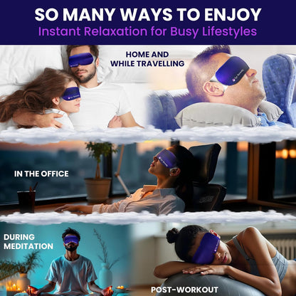 Eye Serenity Steam Eye Mask, Heated Eye Mask, Self Heating Warm Compress for Dry Eyes, Fast Relief for Stye, Puffy Sensitive Eyes, Moist Heat, Gift for Women and Men - Unscented