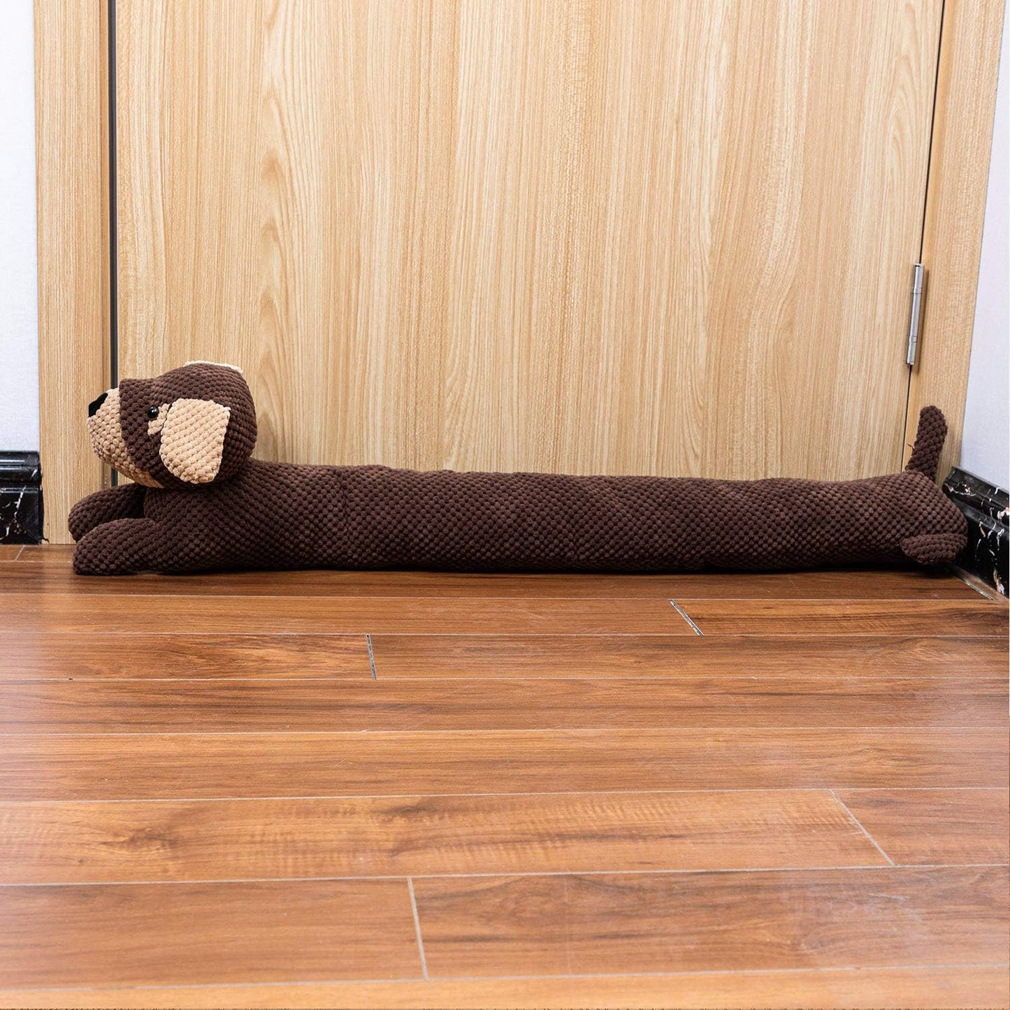 SWISSELITE 36 Inch Under Door Stopper, Decorative Door Noise Blocker | Weighted 3.2 Pounds Animal Air Draft Stopper Soundproof Energy Saver for Door & Window