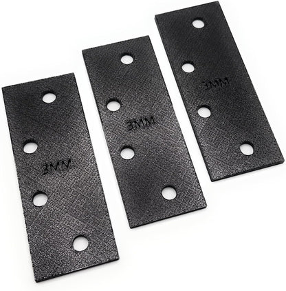 Door Hinge Shims (Set of 3) Hinge Spacer for Interior and Exterior Door Alignment - for 3.5", 4" and 4.5" Standard Hinges (3mm Thick, White, 3.5-inch)