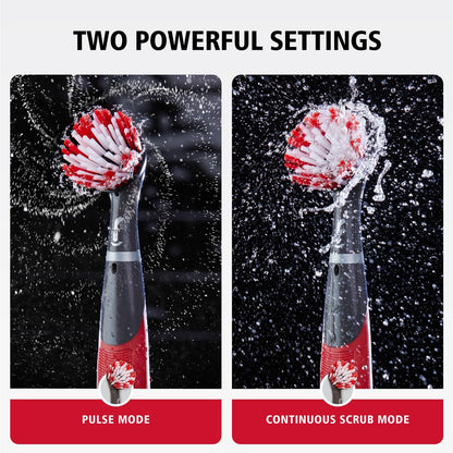Rubbermaid Reveal Power Scrubber with Multi-Purpose & Grout Head, Cordless Electric Battery Powered Scrub Brush, Water Resistant, for Home/Kitchen/Bathroom/Grout/Tile/Shower/Tub