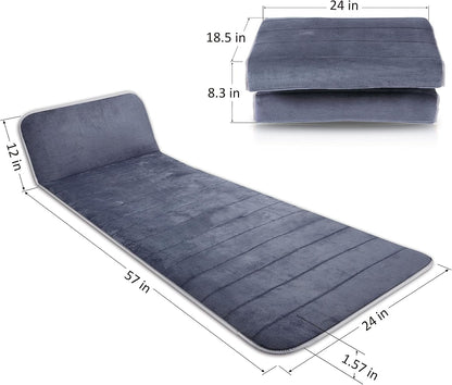 Snailax Memory Foam Massage Mat with Heat, 10 Vibrating Motors Full Body Massager Pad for Back Pain Relief, 6 Heating Pads for Neck, Lumbar, and Leg - Gifts for Mom