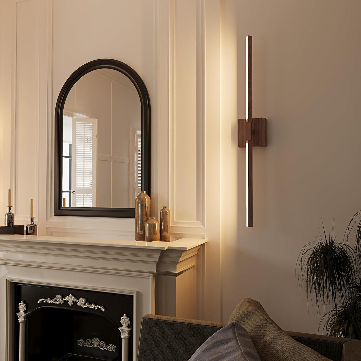 Rayogale Black Battery Operated Wall Sconce with Remote Control 8000mAh